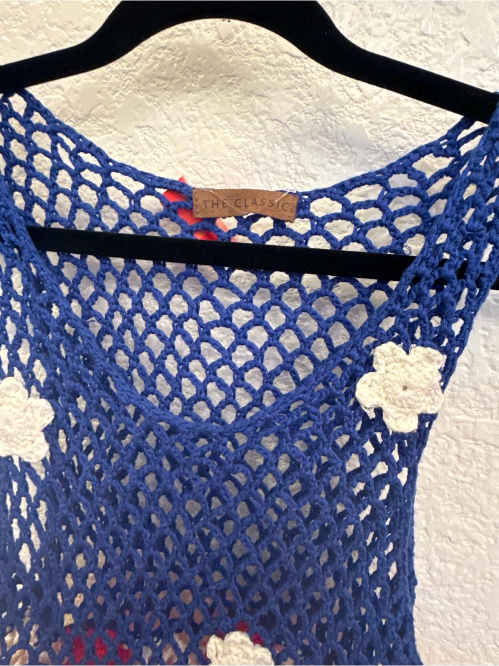 American Flag Handmade RedWhiteBlue Crochet Tank Top&Cover-Up  Small The Classic - Picture 8 of 16